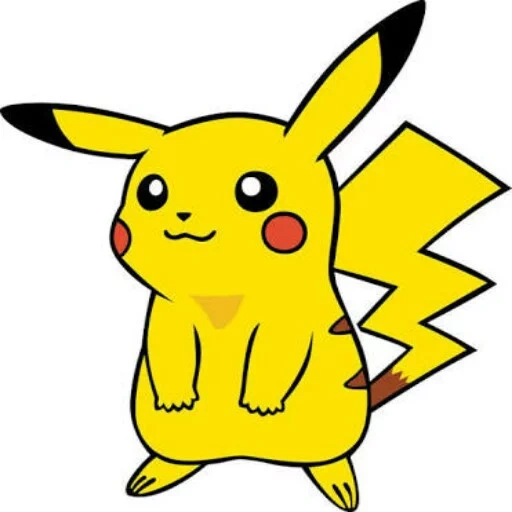 pikachu, pikachu clipart, karakter picacho, gambar picacho ringan, gambar penanda picachu