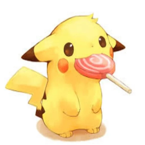 picchu, lindo picchu, ligero edith, patrón lindo de picchu, lindo pikachu piruleta