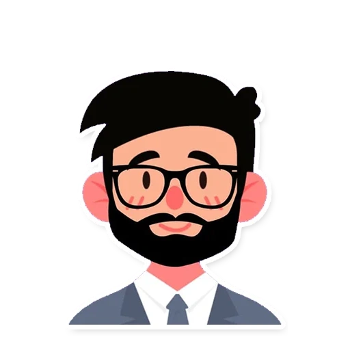 o masculino, avatar de um empresário, ícones 224 224 pixels, ícone de consultor líder