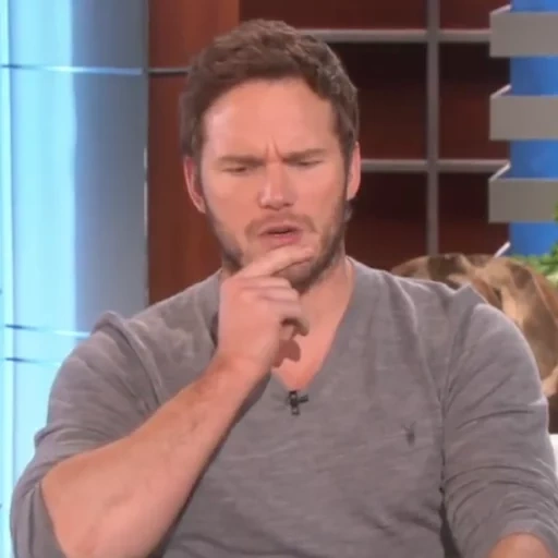 pause, der männliche, chris young, chris pratt, chris pratt mem