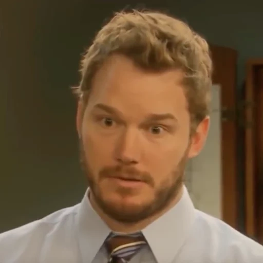 chris pratt, andy dwyer, erzähl mir von, zu viel angst meme zu fragen