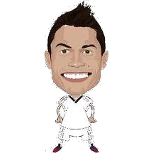 ronaldo, katch ronaldo, animación de ronaldo, cartoon ronaldo, caricatura de cristiano ronaldo