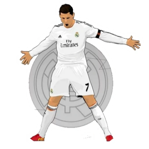 ronaldo, cristiano ronaldo, l'uniforme di cristiano ronaldo, real madrid logo ronaldo, cristiano ronaldo calciatore uniforme bianca