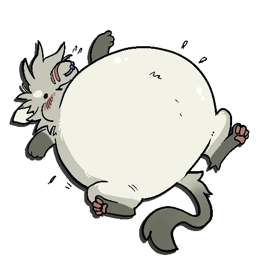 anime, fat cat, leo haiba cat, animal animals, pokemon that sleeps