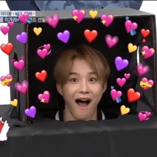 nct jungwoo, bts hosok cuore, jungwoo nct meme, lucas nst hearts, i cuori di hosok bts