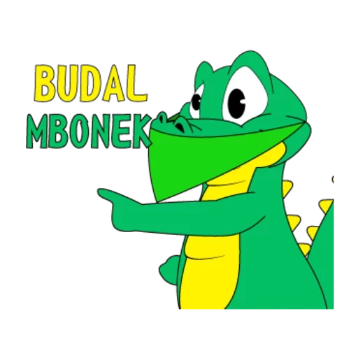 uang, wally crocodile, gambar buaya, buaya dengan tanda, kartun buaya lucu