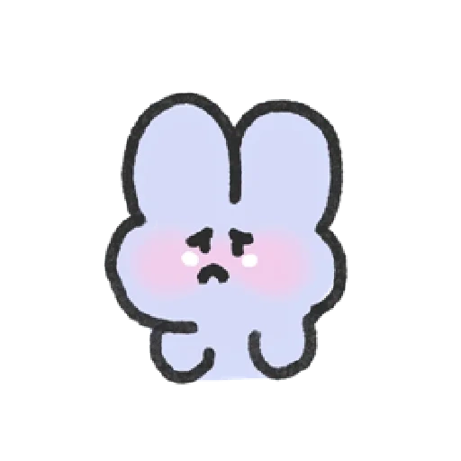 kelinci, clipart, memasak bt21, gambar kawaii, sup kelinci berwarna putih