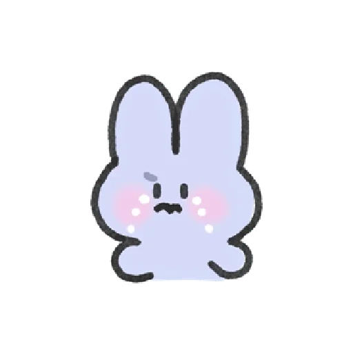 bunny, rabbit, kawai drawings, stickers rabbits, white rabbit soup