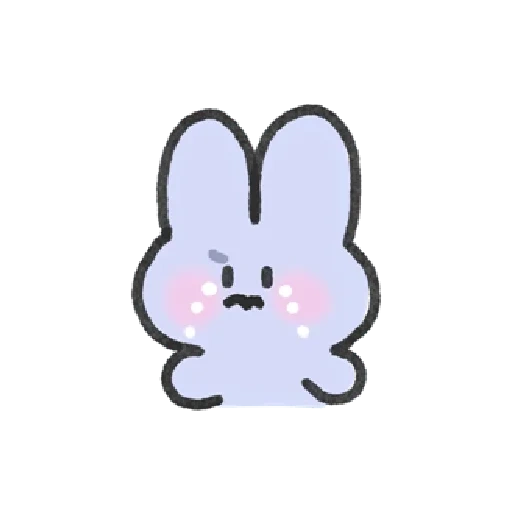 petit lapin, lapin, dessin de kawai, autocollants lapin, soupe de lapin blanc