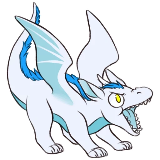 dragón, dragón chibi, dragón de hielo, sketch dragon, dibuja un dragón