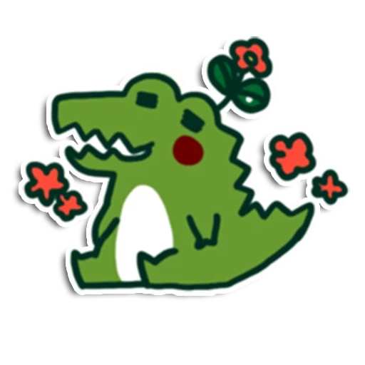 dinosaurs, crocodile stripes, crocodile dinosaur, little dinosaur, dinosaur sticker