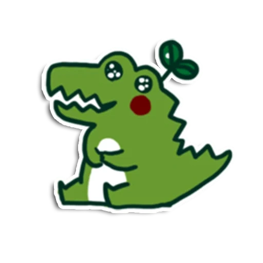 динозавр, динозаврик, динозавр милый, зеленый динозавр, крокодил динозавр