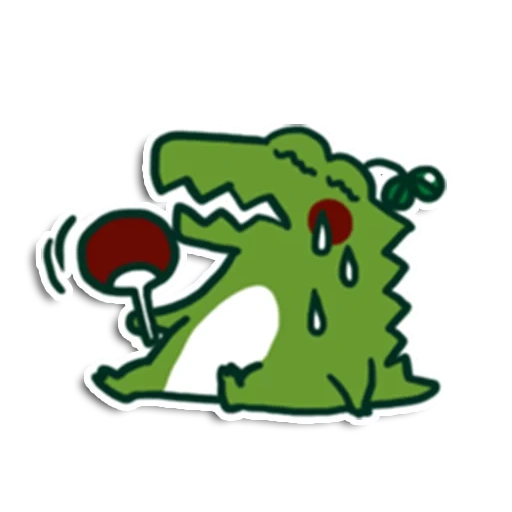 watsap, clipart, o dinossauro é querido, dinossauro de crocodilo