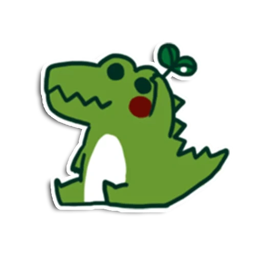 dinosaurus, o dinossauro é querido, dinossauro verde, dinossauro de crocodilo, pequeno dinossauro