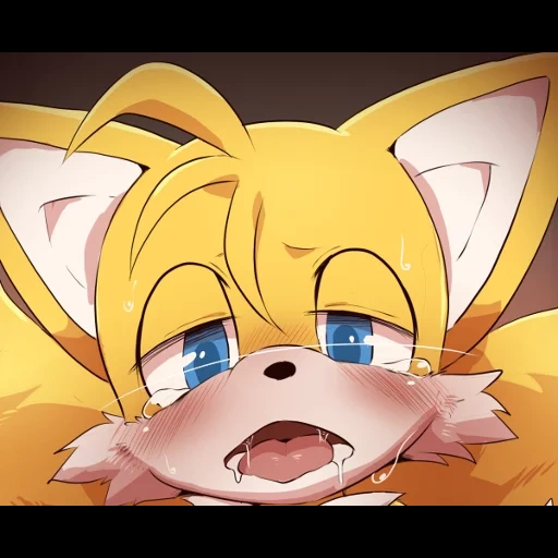 tails, tails sonic, тейлз ахегао, tails the fox, майлз тейлз прауэр