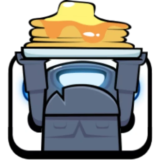 clash royale, emoticon pianoforte a tromba, clash royal emotes, mini pianoforte a campana peka, emoticon mini pianoforte di corno di peka