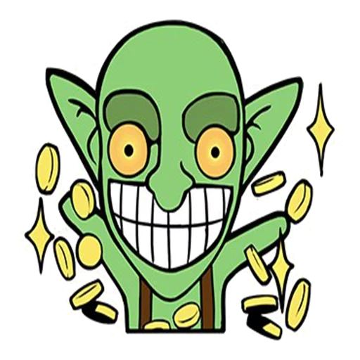 prenda o piano, clash royale, goblin de piano de argila emoji, emoji clash royale goblin