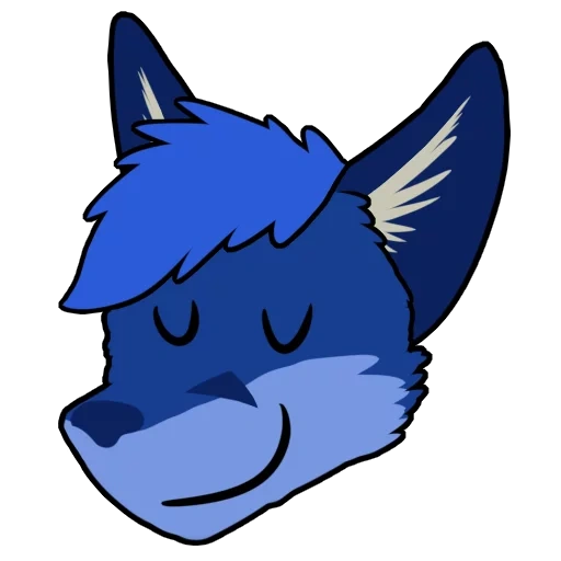 wolf, favikon wolf, anime animals, furri blue wolf, animatronics fox blue