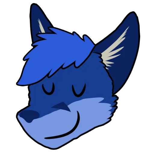 lobo, lobo favicon, animal anime, lobo frye, raposa de anime azul