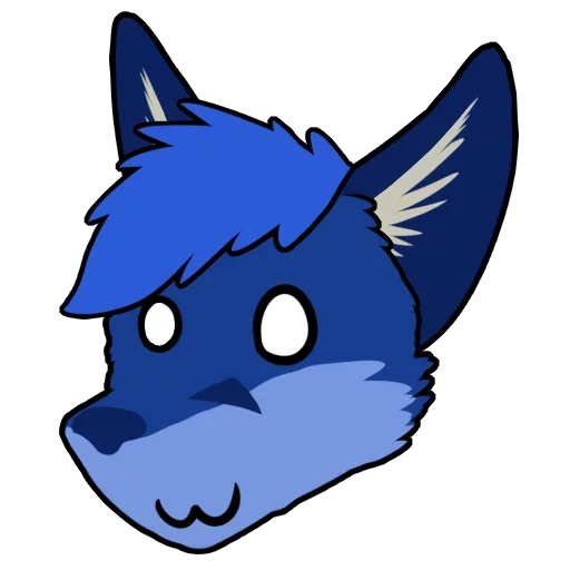 wolf, emoji wolf, favikon wolf, furri blue wolf, fictional character
