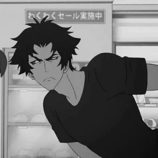 anime boy, cartoon characters, fukudo akira is dead, devilman crybaby, fukuda akira screenshot