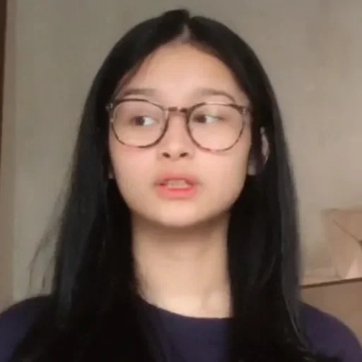 lunettes, asiatique, jeune femme, humain, madi_ptmadia sans maquillage