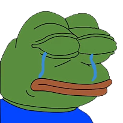 meme, candaan, pepe frog, kodok itu sedih, crying frog pepe