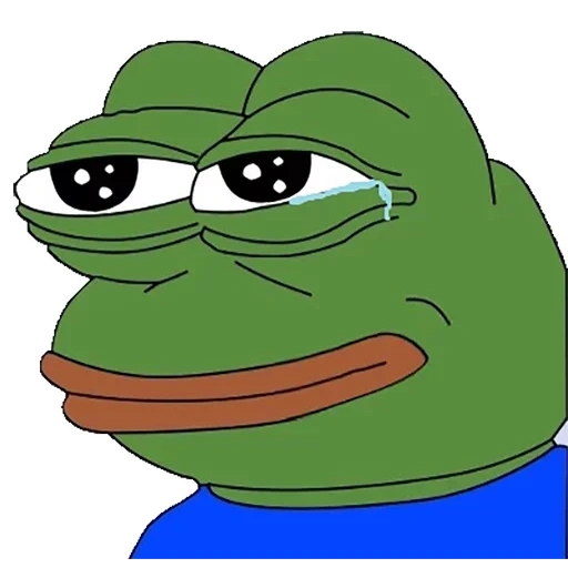 pepe, sapo pepe, mem frog, pepe é um sapo triste, pepe está chorando