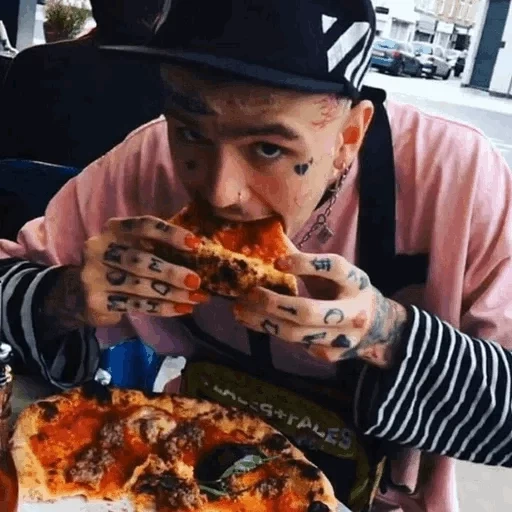 pizza, mensch, lil peep, pizza mischen, ich will pizza