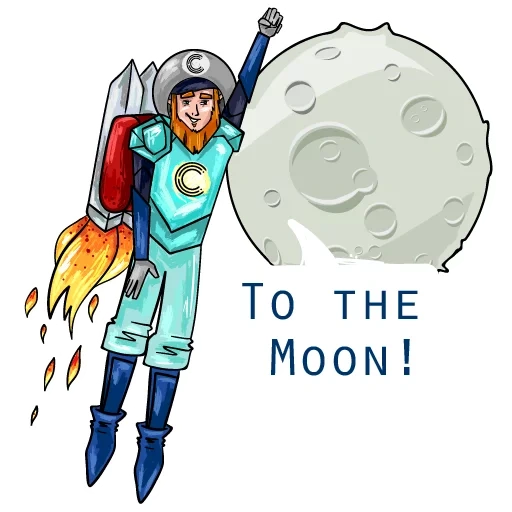 moon, go to the moon, doge to the moon, para moon river, once in a blue moon expressões idiomáticas