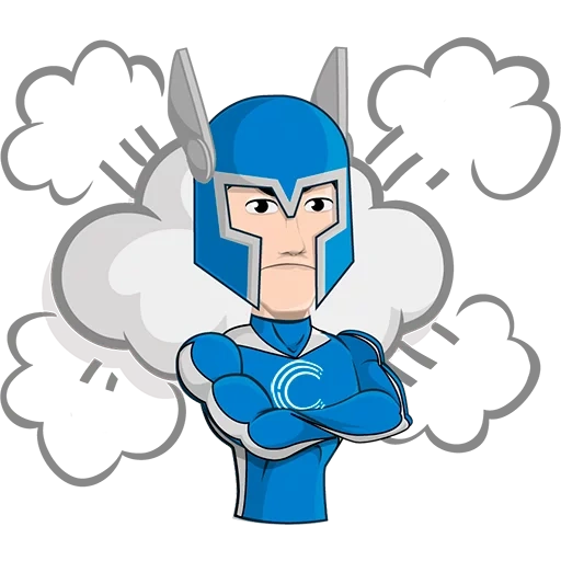 супергерой, супергерои вектор, супергерой мультяшный, мультяшная супер героя, мультфильм про синего супергероя