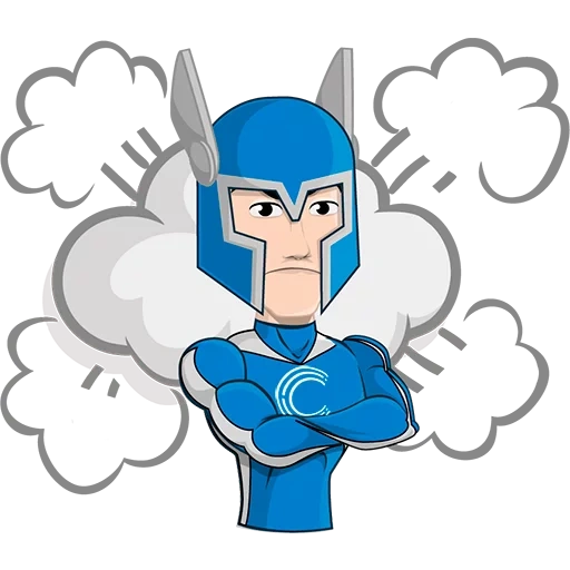 superhero, superhero vector, superhero cartoon, cartoon superhero, blue superhero cartoon