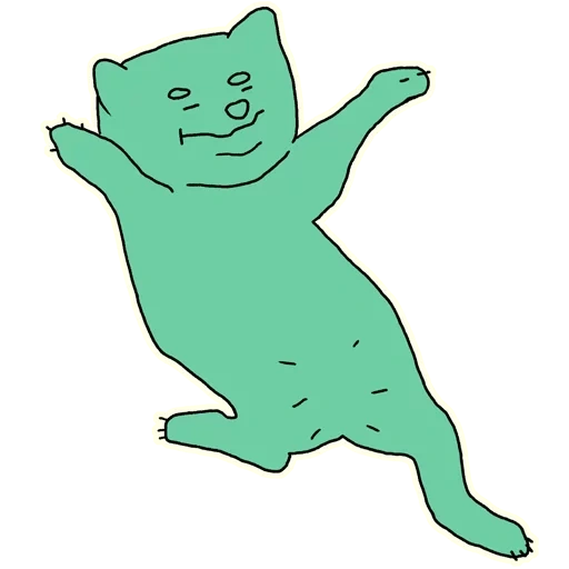 gato, gato, el gato es símbolo, dibujo de gatos, el gato es vector