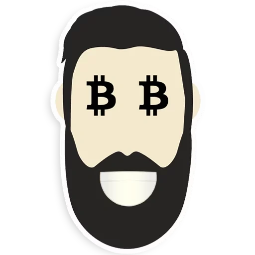 código qr, barba, hombre con barba, barba bigote, cara de plantilla con bigote