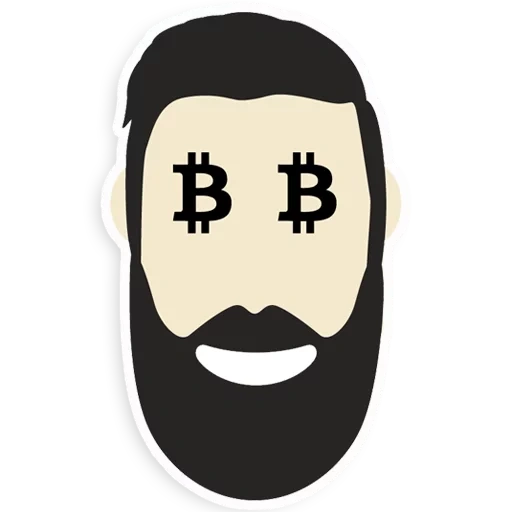 two-dimensional code, beard, a beard, guru icon, a talking moustache