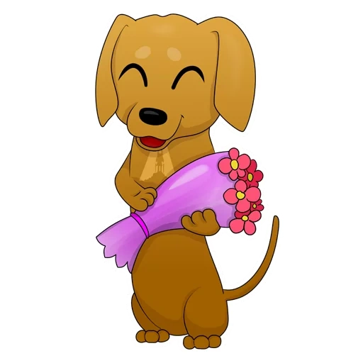 dog, a dog with no background, cartoon dog, cartoon dog, puppy cartoon