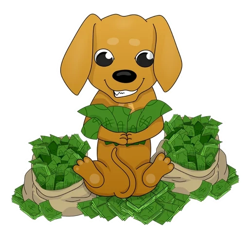 dog, chiot, animaux, dessins animés de nourriture pour chiens, chien de dessin animé