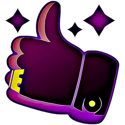 like, like icons, a favorite pattern, purple badge, purple logo