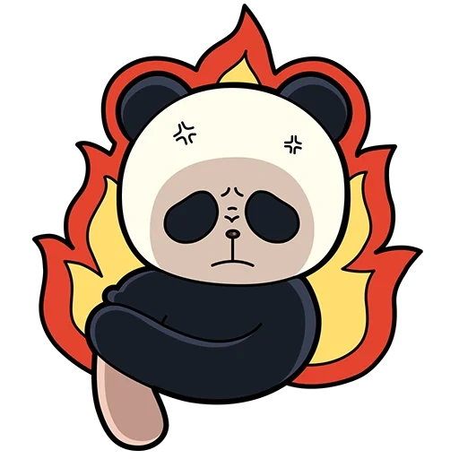 panda, panda, panda lucu, pola panda, ilustrasi panda