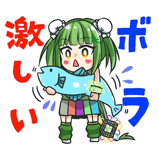 anime, anime icons, anime bilder, sanae kochiya chibi, mairimashita iruma-kun clara