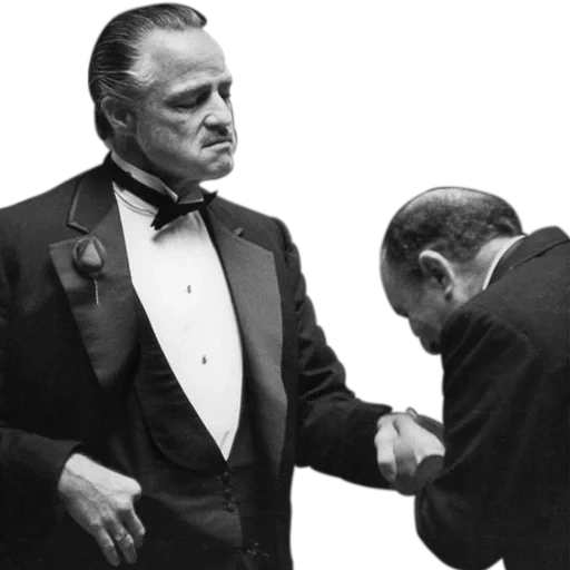 people, male, don corleone kisses, don corleone kissed his hand, godfather robert duvall