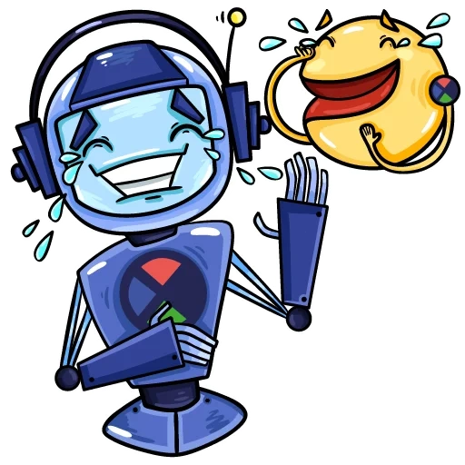 robot, robbo blues, robot biru, robot kartun, ilustrasi robot