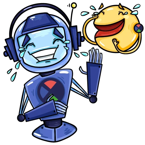 robots, robo blues, robot bleu, robot de dessin animé, illustration de robot