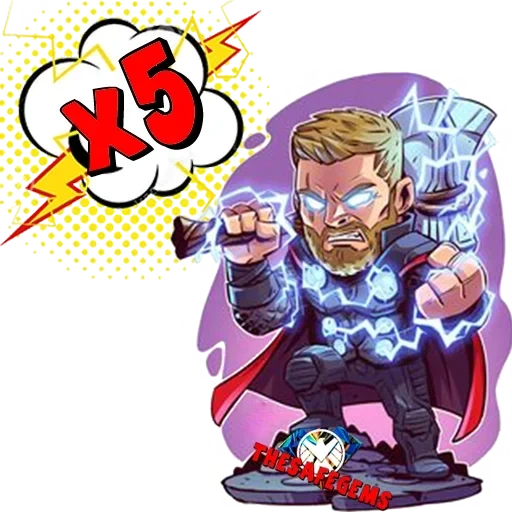 maravilha, marvel thor, ken laufman, derek laufman, chibi derek laufman marvel