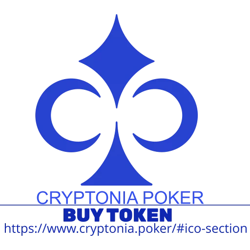 logo, loto, póker, cryptonia, criptomoneda