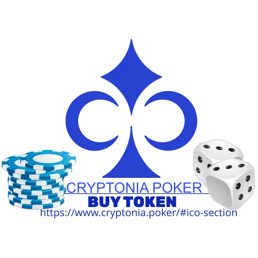 lotto, logo, blockchain, cryptonia, kryptowährung
