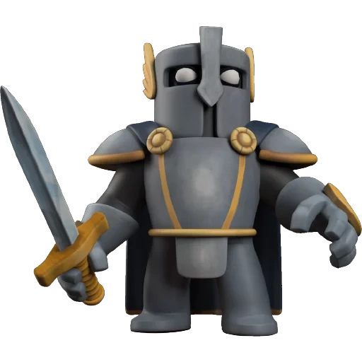 chevalier, un jouet, chevalier 3d, lopaty knight, mini pekka clash royale