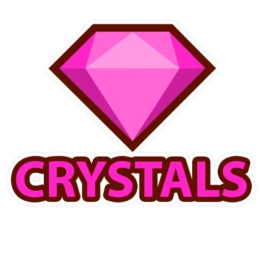 cristal, diamante, esmeraldas del caos, cristal de emoji, emblema de cristal