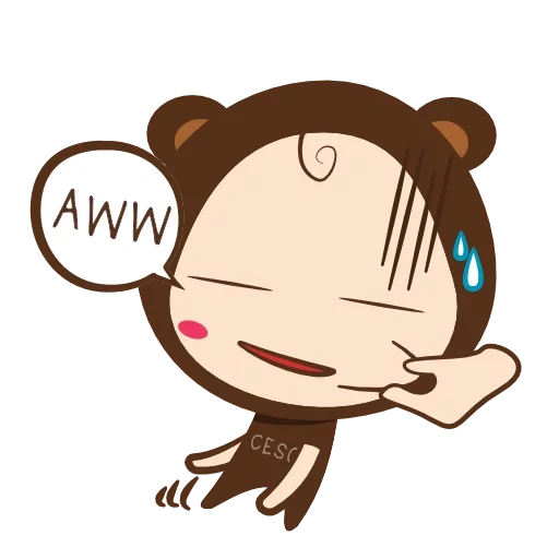 un juguete, chica, kitty brown, emoticones de anime, personajes de avatar