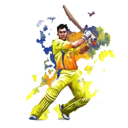 le mâle, criquet, équipe de cricket, crylics sports, logo dhoni